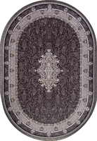 Ковер Иранский Farsi 1200 G247 dark grey овал