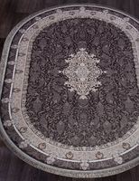 Ковер Иранский Farsi 1200 G247 dark grey овал
