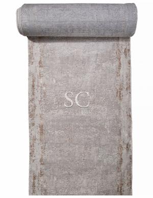 Ковровая дорожка Alanya 22400A white/ grey shr