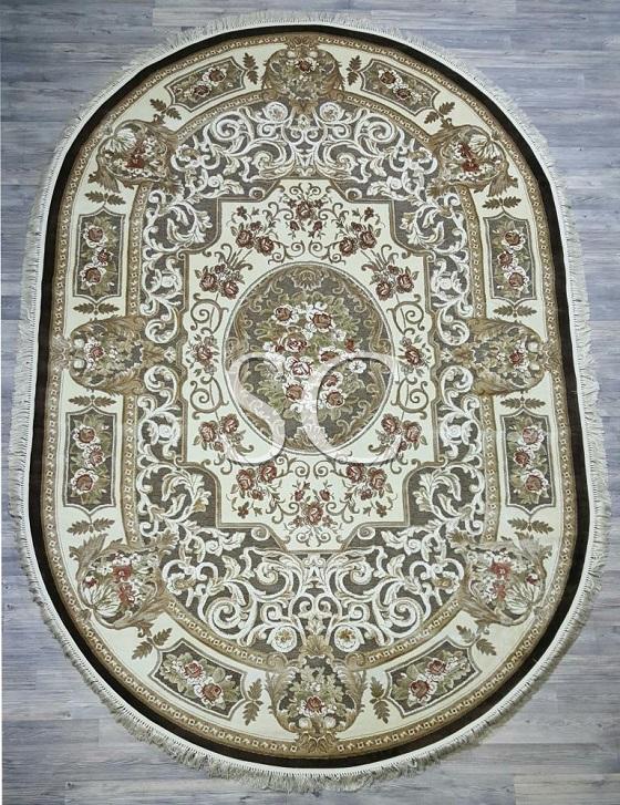 Ковер Kunduz 5134 brown овал