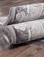 Ковер Иранский Farsi 1200 G247 dark grey овал