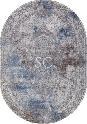Ковер Armina 03879A blue/blue овал